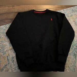 Ralph Lauren black label crewneck sweatshirt
Black with red logo size L